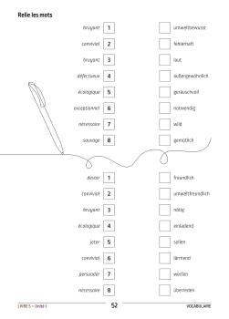 Preview: Vocabulaire et exercices L4 - L5 - L6